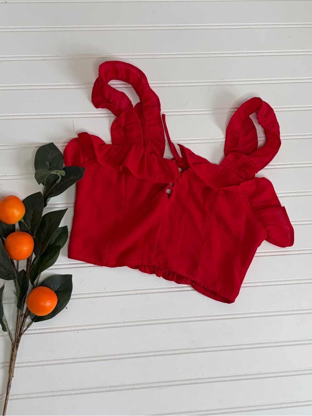 Lioness Ruffled Crop Top